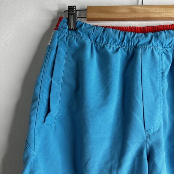 Birddogs Shorts Mens Medium Blue Red Performance Pockets Zipper Athletic Gym - Picture 2 of 13